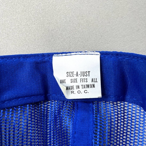 Vintage Tennis Snapback Hat Trucker Adult Blue White Rackets Ball ATP Tour 80s - Picture 6 of 6